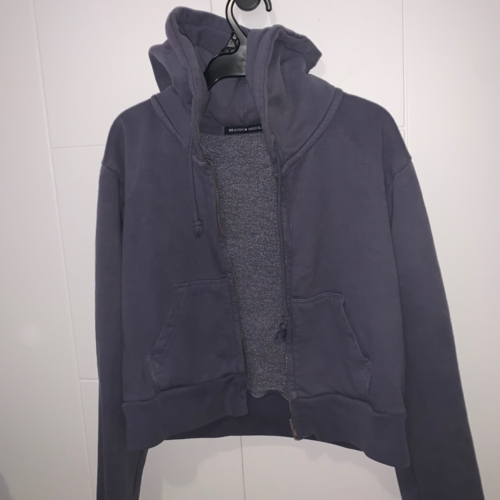 Cropped zip up